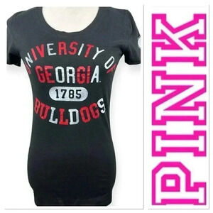PINK Victoria’s Secret Collegiate Collection Georgia t-shirt size small
